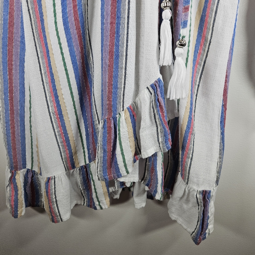 Blue Island Striped Ruffle Swim Dress - Picture 6 of 12